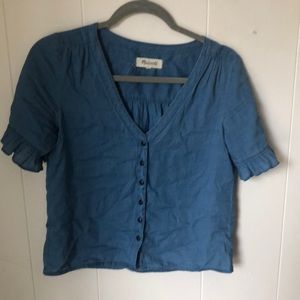 Madewell Blue Button Down Shirt